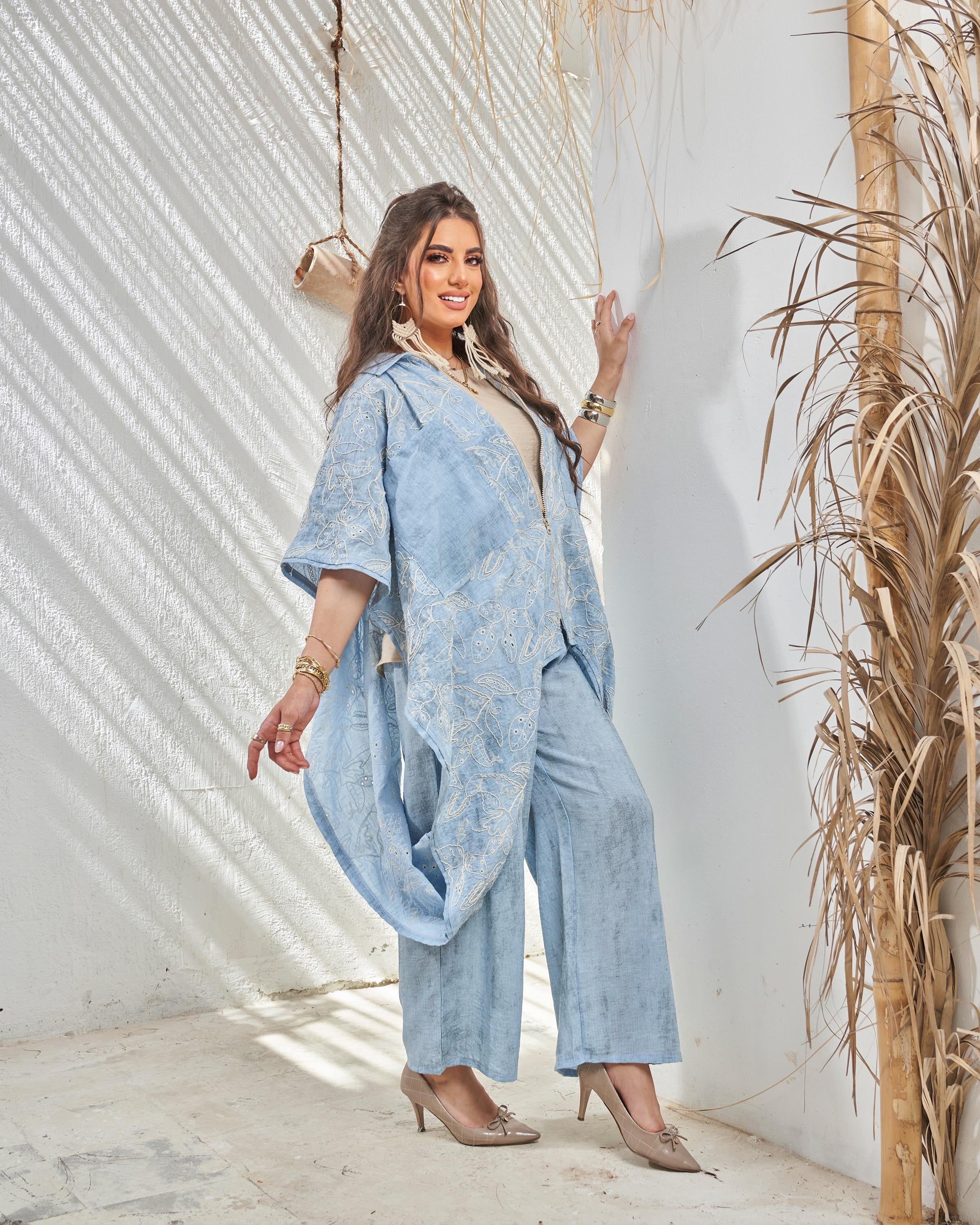 Elegant Baby Blue Suit