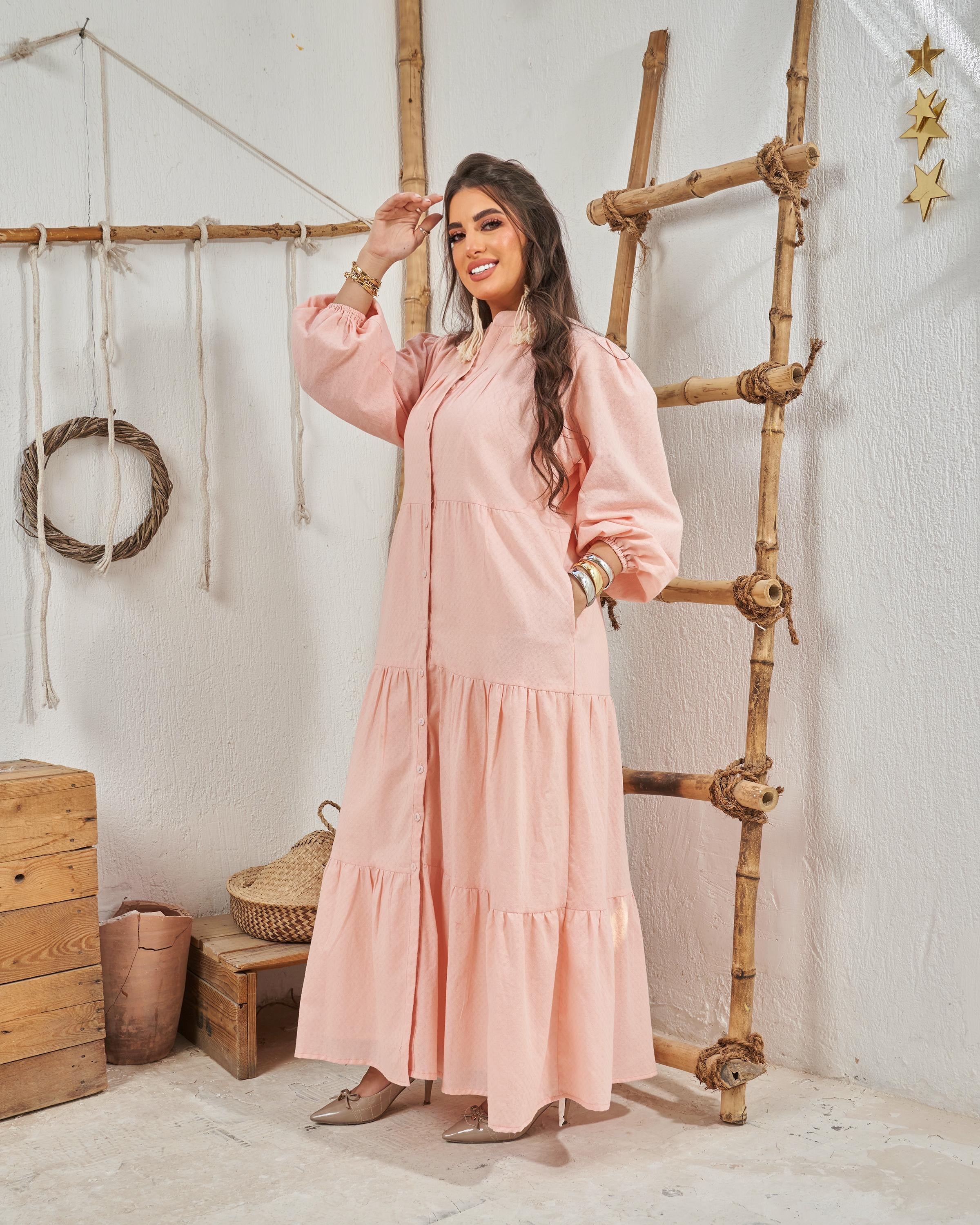 Rose Powder Basic Dress