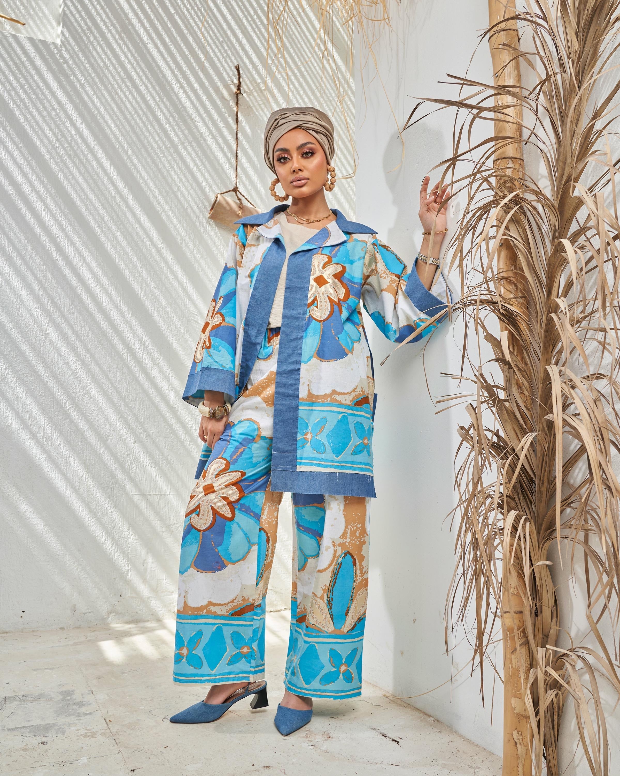 Magic Blue Floral Suit
