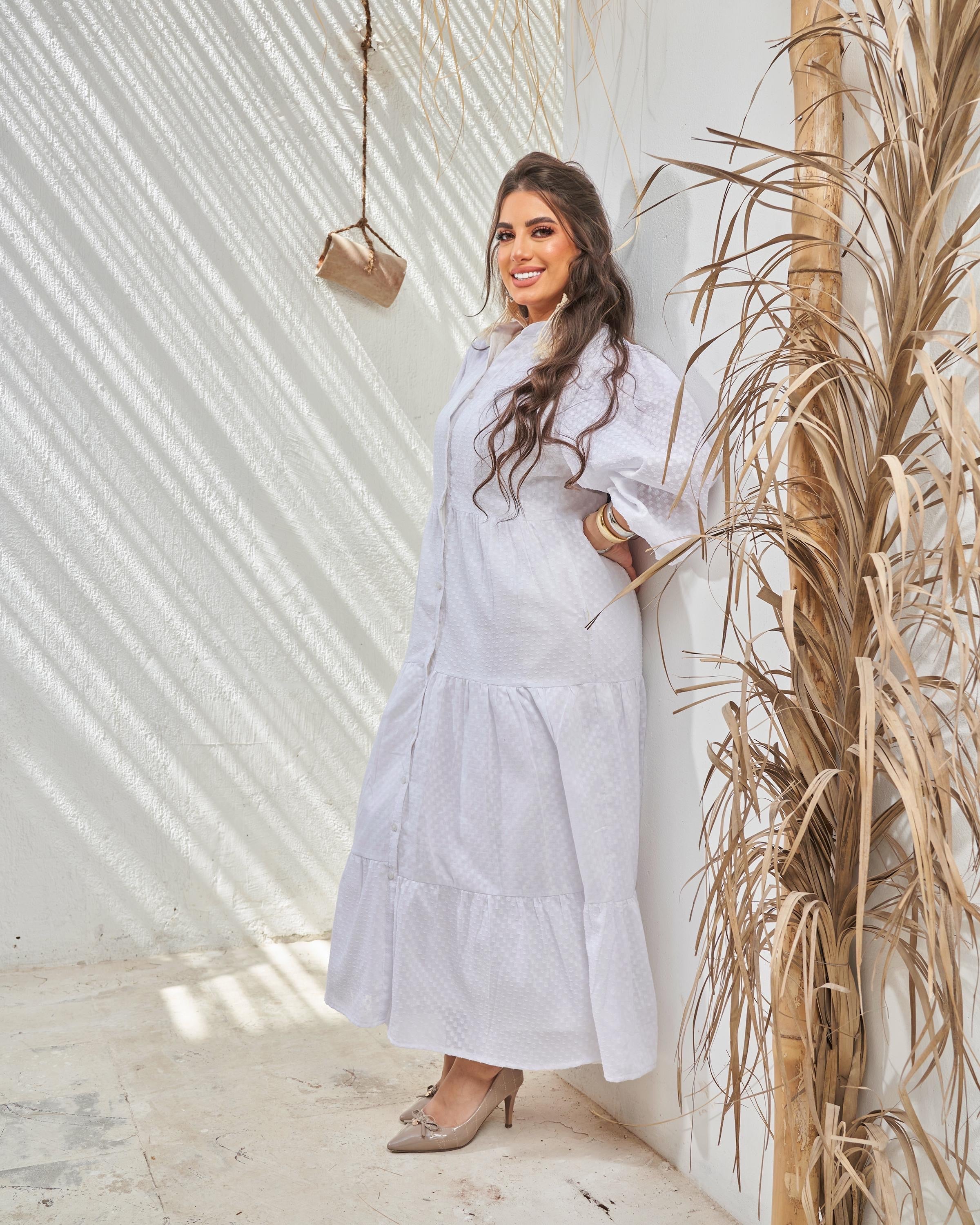 White Basic Dress