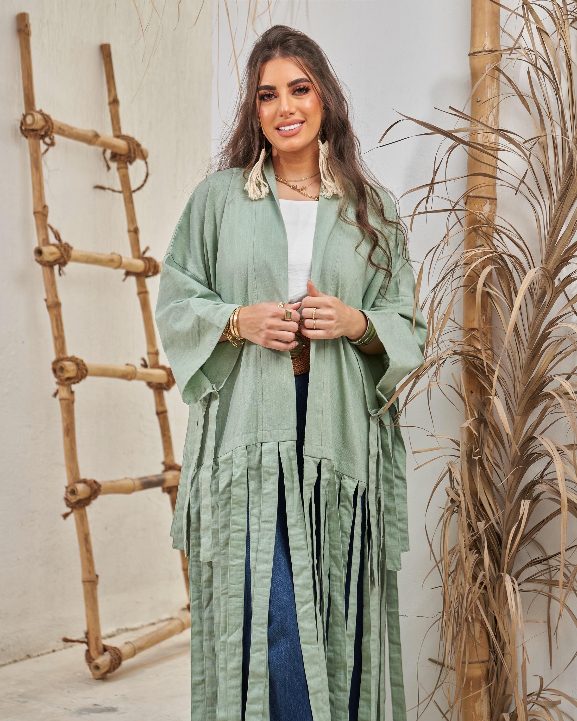 Mint Fluffy Cardigan