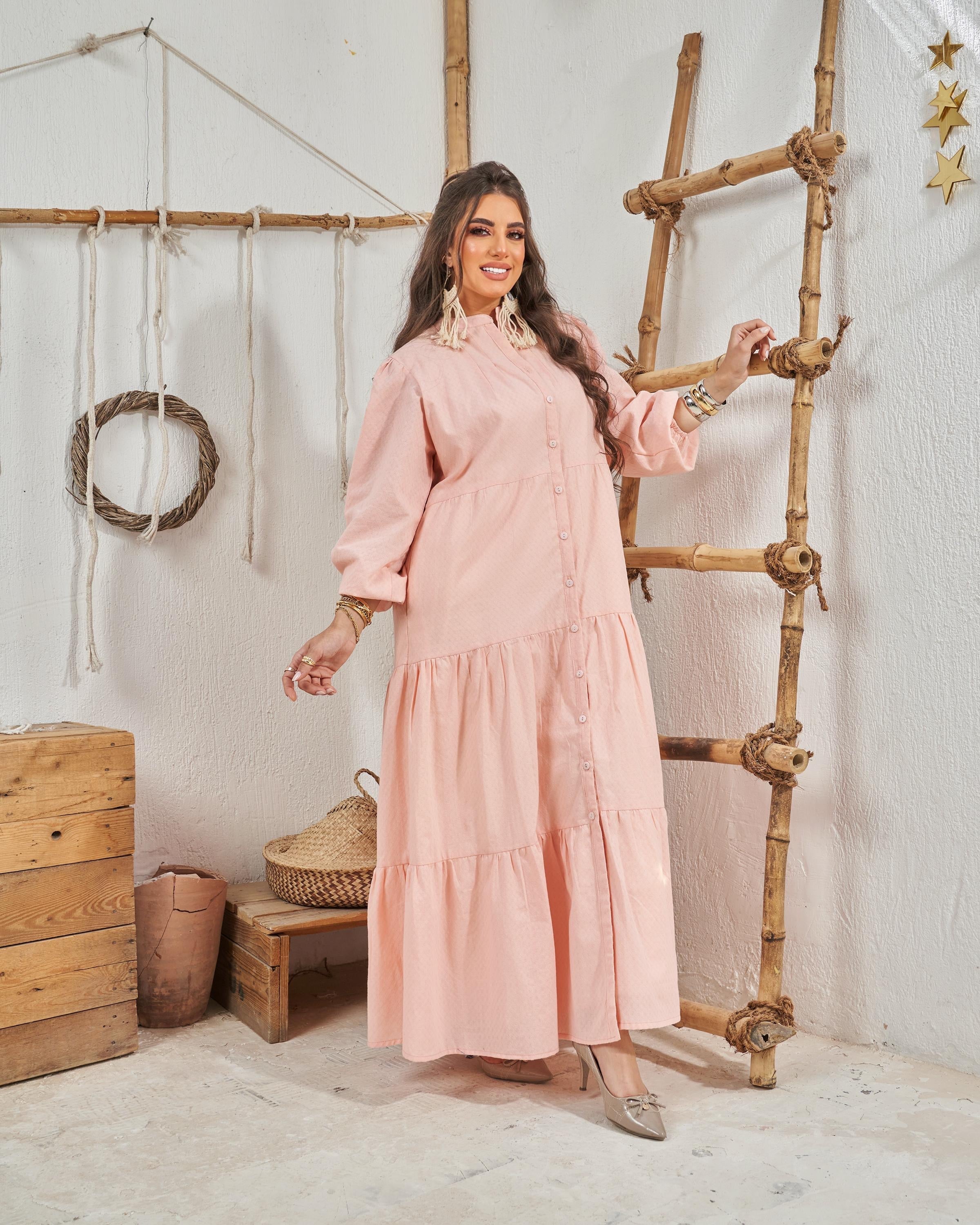 Rose Powder Basic Dress