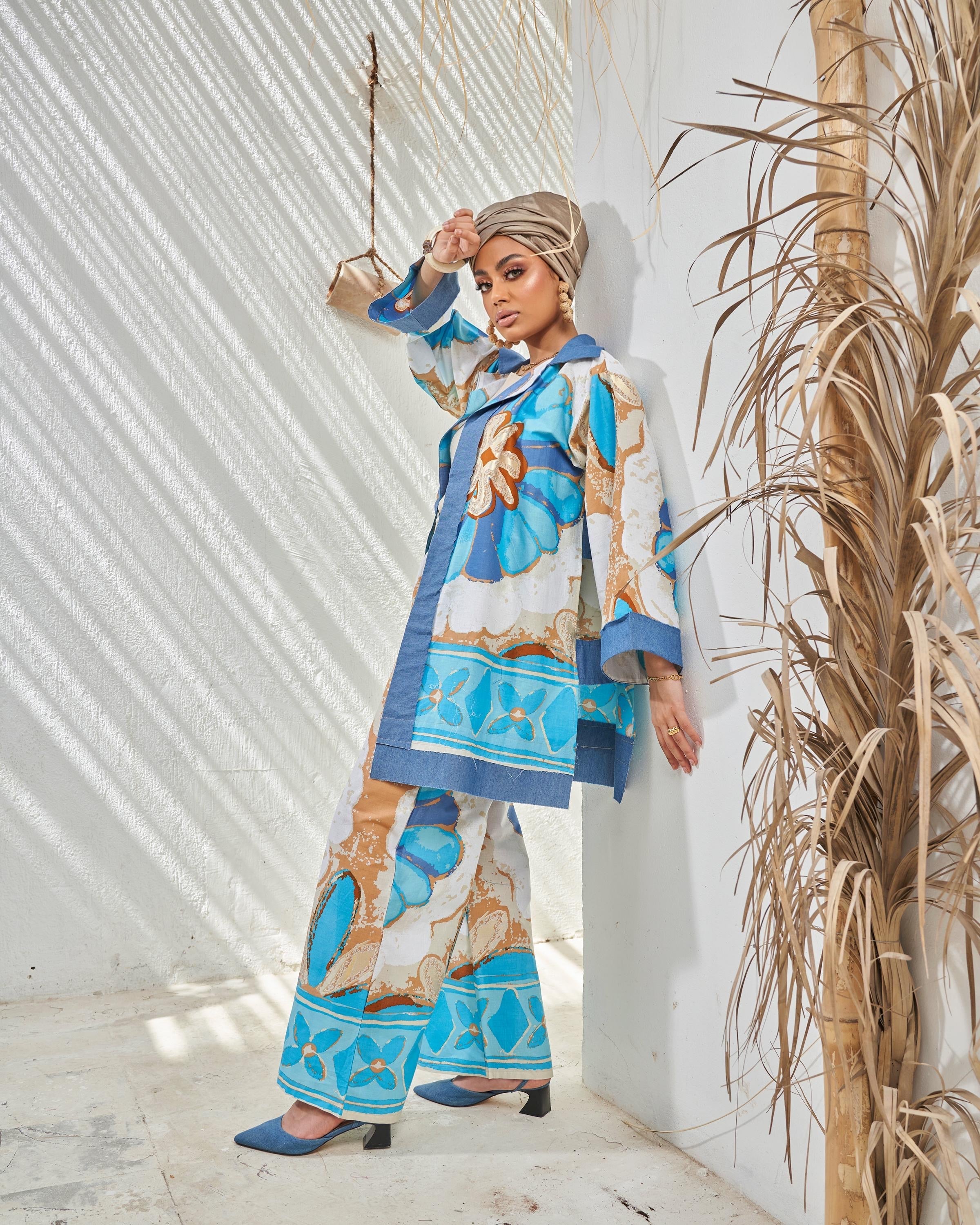 Magic Blue Floral Suit