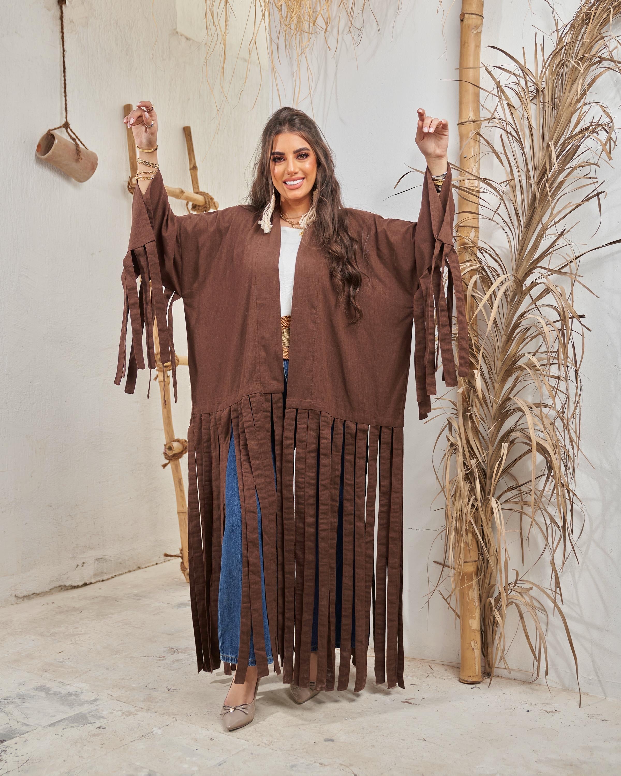 Brown Fluffy Cardigan