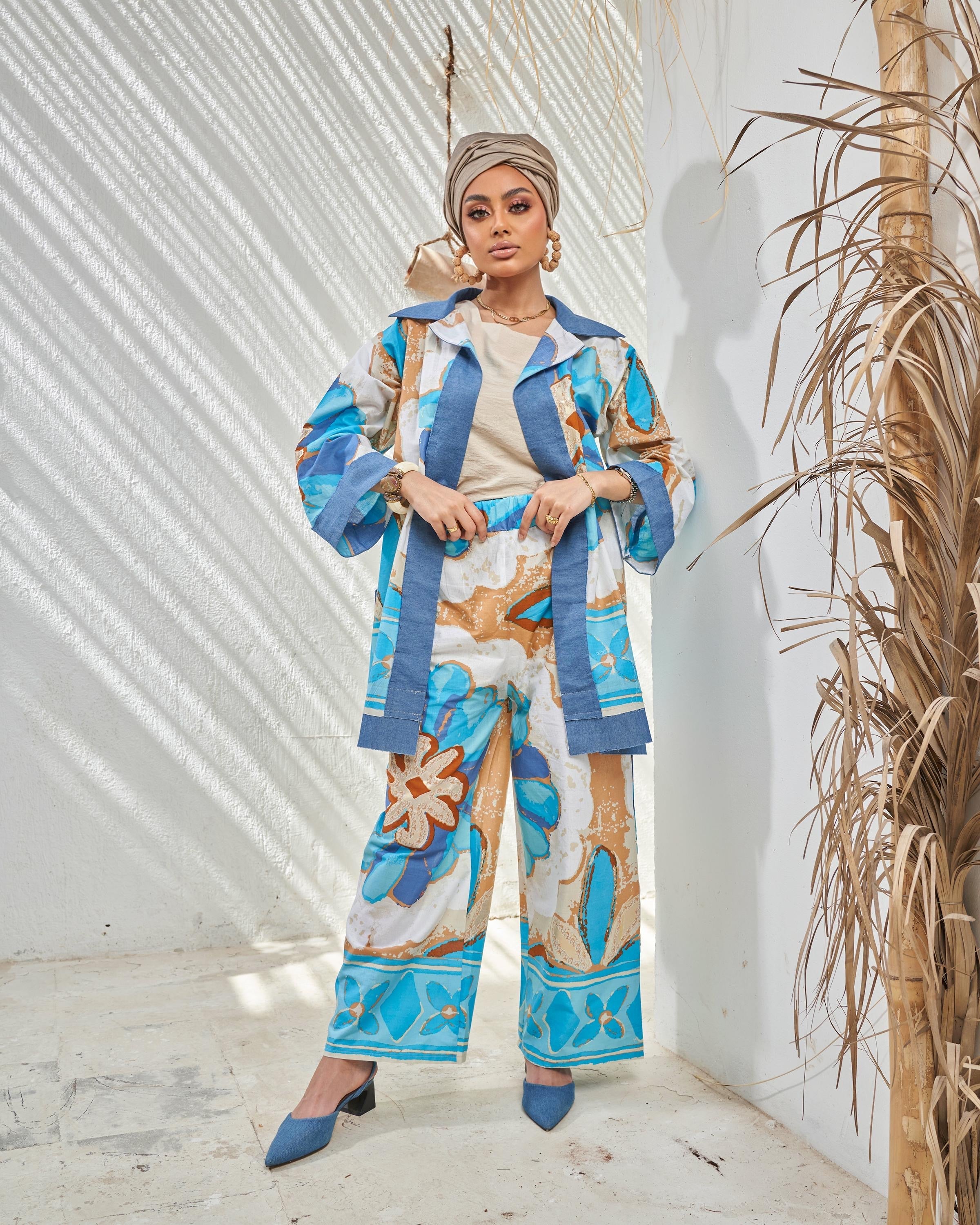Magic Blue Floral Suit
