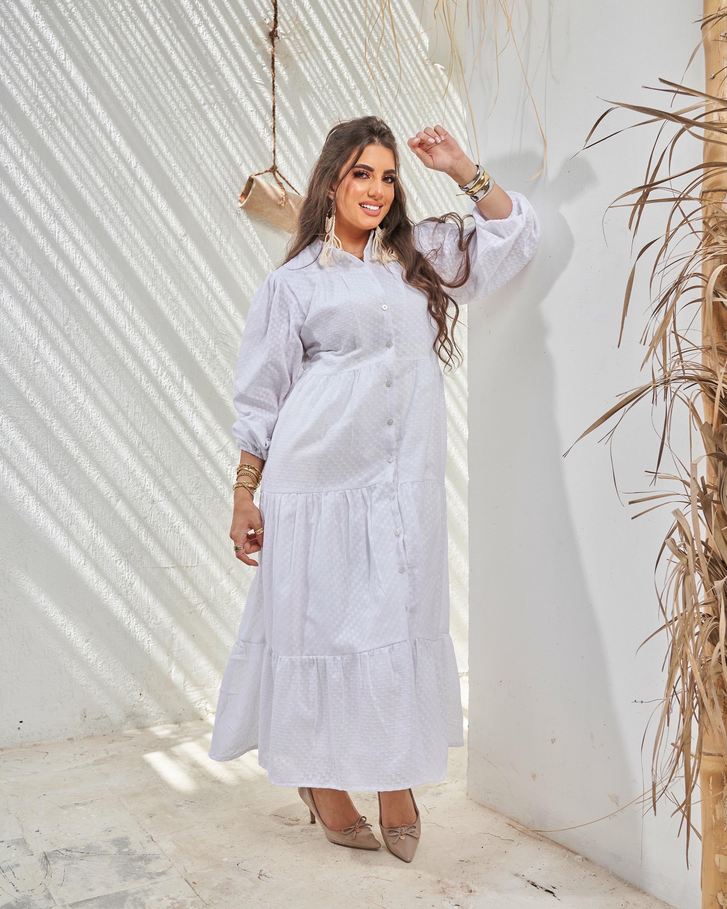 White Basic Dress